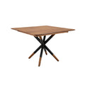 Modern Square Dining Table with Stylish Cross Leg Design