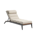 Modern Adjustable Outdoor Chaise Lounge with Cushions